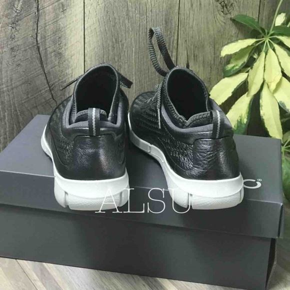 ECCO Intrinsic 1 Slip On Leather Dark Shadow Metal - Picture 3 of 7